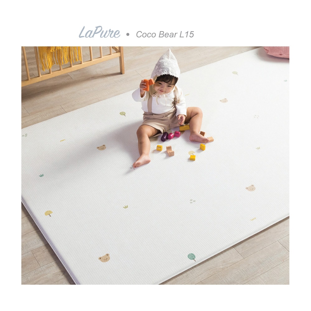 Parklon LaPure Soft PVC Play Mat - Coco Bear (Size L15) - Image 5
